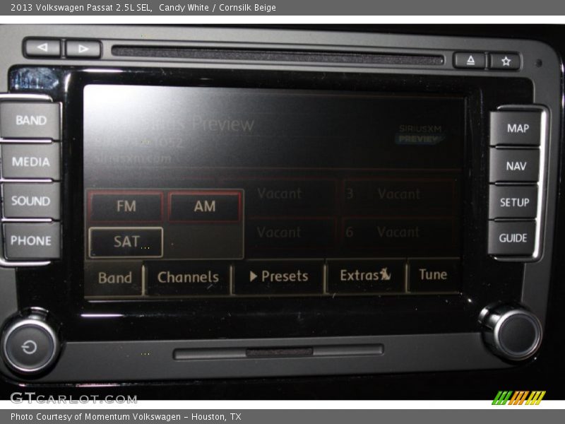 Candy White / Cornsilk Beige 2013 Volkswagen Passat 2.5L SEL