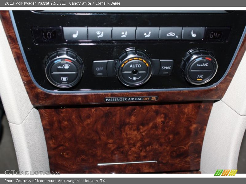 Candy White / Cornsilk Beige 2013 Volkswagen Passat 2.5L SEL