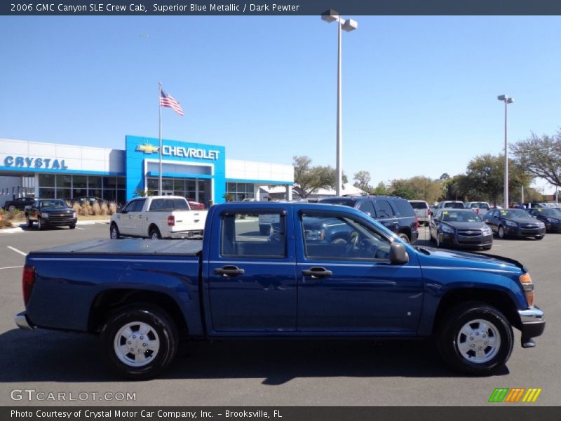 Superior Blue Metallic / Dark Pewter 2006 GMC Canyon SLE Crew Cab