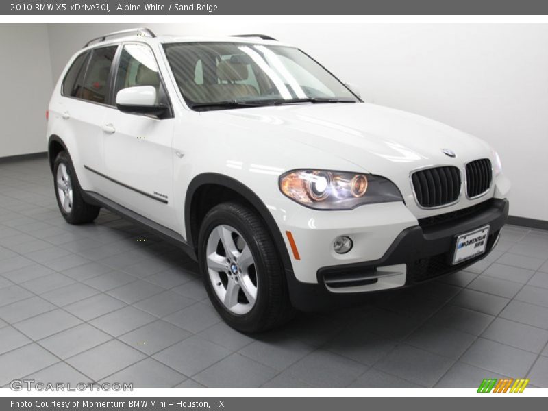 Alpine White / Sand Beige 2010 BMW X5 xDrive30i