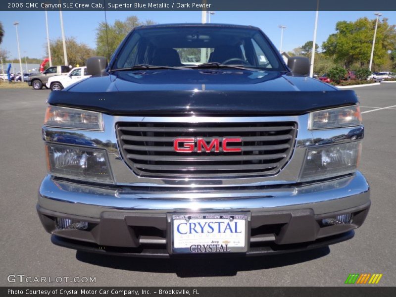 Superior Blue Metallic / Dark Pewter 2006 GMC Canyon SLE Crew Cab