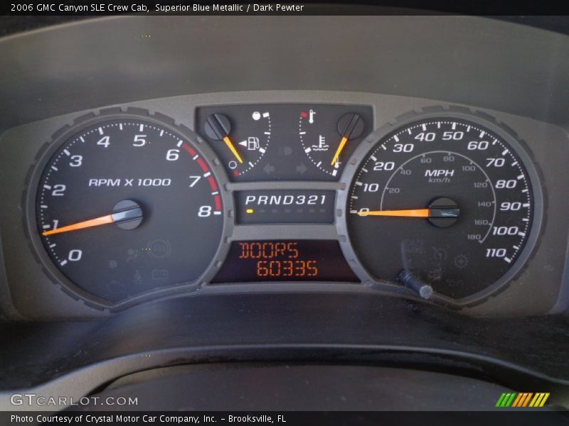 Superior Blue Metallic / Dark Pewter 2006 GMC Canyon SLE Crew Cab