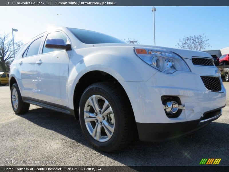 Summit White / Brownstone/Jet Black 2013 Chevrolet Equinox LTZ