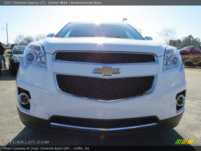 Summit White / Brownstone/Jet Black 2013 Chevrolet Equinox LTZ