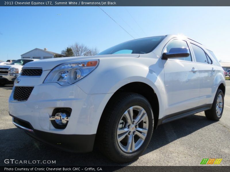 Summit White / Brownstone/Jet Black 2013 Chevrolet Equinox LTZ