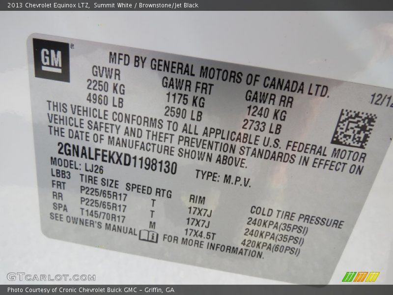 Summit White / Brownstone/Jet Black 2013 Chevrolet Equinox LTZ