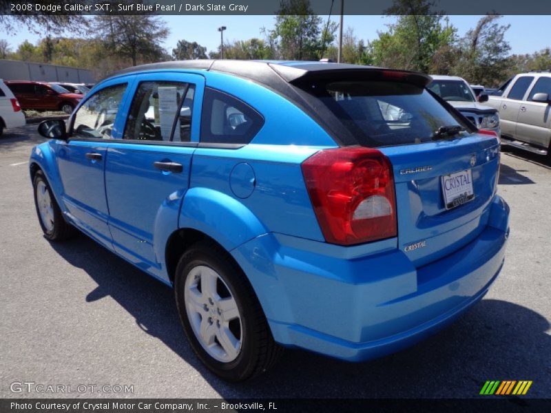 Surf Blue Pearl / Dark Slate Gray 2008 Dodge Caliber SXT
