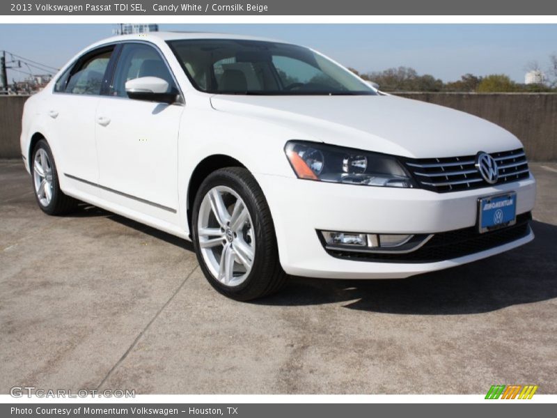 Candy White / Cornsilk Beige 2013 Volkswagen Passat TDI SEL