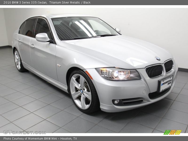 Titanium Silver Metallic / Black 2010 BMW 3 Series 335i Sedan