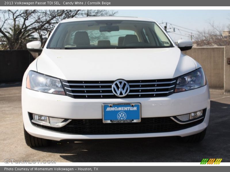 Candy White / Cornsilk Beige 2013 Volkswagen Passat TDI SEL
