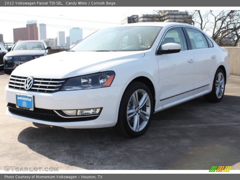 Candy White / Cornsilk Beige 2013 Volkswagen Passat TDI SEL