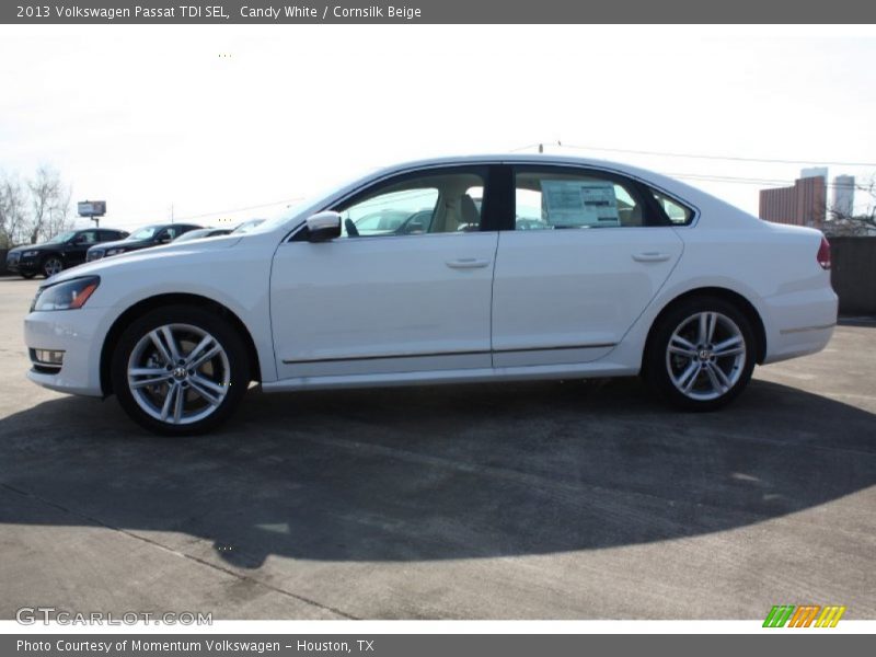 Candy White / Cornsilk Beige 2013 Volkswagen Passat TDI SEL