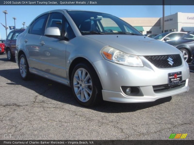 Quicksilver Metallic / Black 2008 Suzuki SX4 Sport Touring Sedan