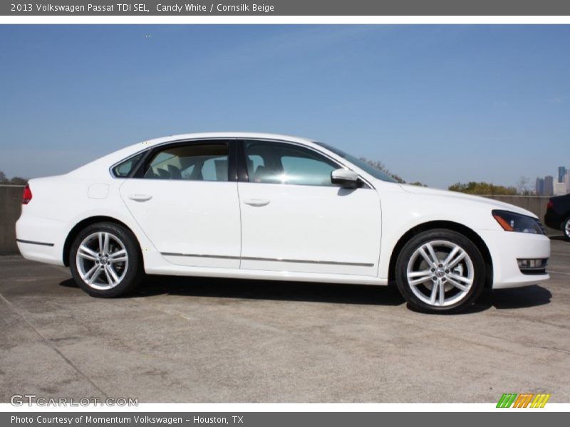 Candy White / Cornsilk Beige 2013 Volkswagen Passat TDI SEL