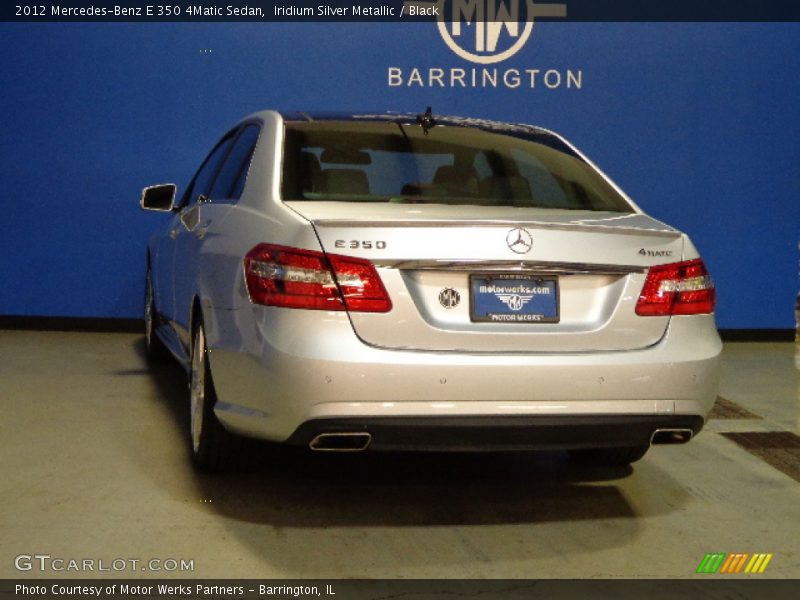 Iridium Silver Metallic / Black 2012 Mercedes-Benz E 350 4Matic Sedan