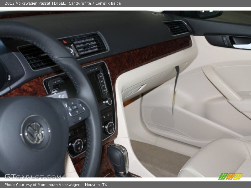 Candy White / Cornsilk Beige 2013 Volkswagen Passat TDI SEL