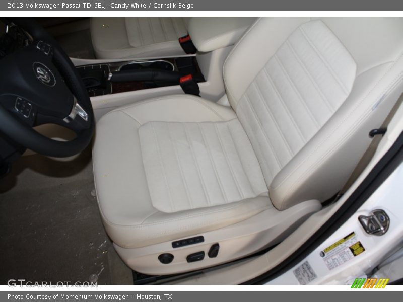 Candy White / Cornsilk Beige 2013 Volkswagen Passat TDI SEL
