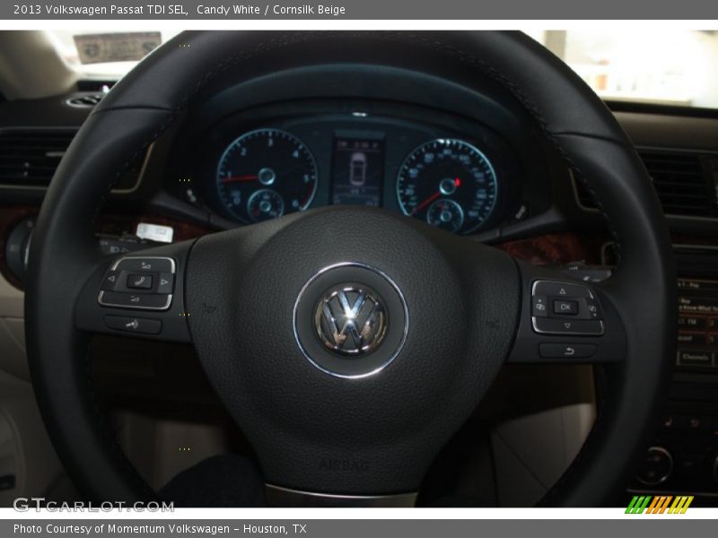 Candy White / Cornsilk Beige 2013 Volkswagen Passat TDI SEL