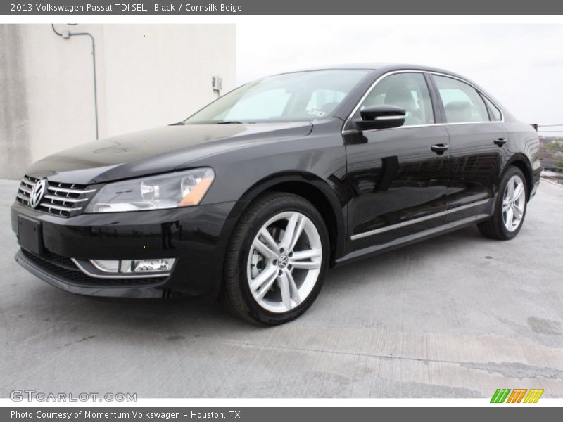 Black / Cornsilk Beige 2013 Volkswagen Passat TDI SEL