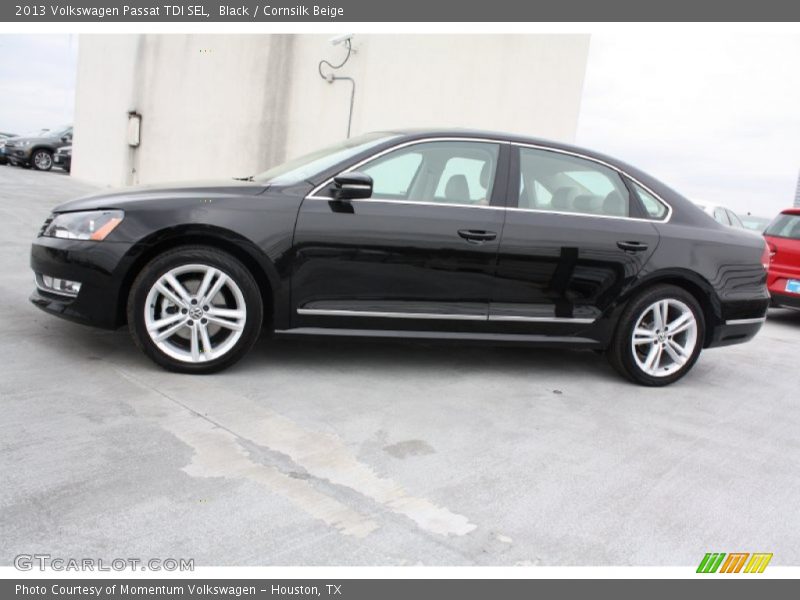 Black / Cornsilk Beige 2013 Volkswagen Passat TDI SEL