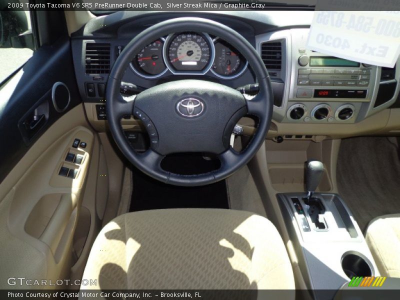 Silver Streak Mica / Graphite Gray 2009 Toyota Tacoma V6 SR5 PreRunner Double Cab