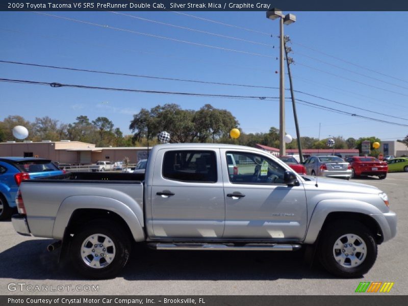 Silver Streak Mica / Graphite Gray 2009 Toyota Tacoma V6 SR5 PreRunner Double Cab