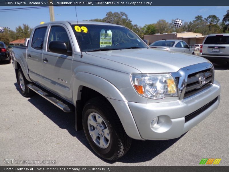 Silver Streak Mica / Graphite Gray 2009 Toyota Tacoma V6 SR5 PreRunner Double Cab