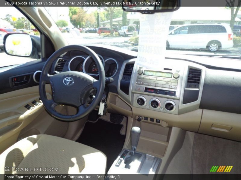 Silver Streak Mica / Graphite Gray 2009 Toyota Tacoma V6 SR5 PreRunner Double Cab
