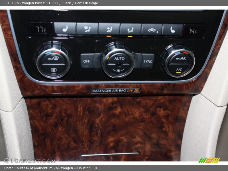 Black / Cornsilk Beige 2013 Volkswagen Passat TDI SEL