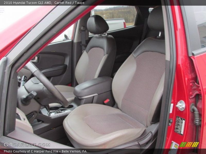 Garnet Red / Taupe 2010 Hyundai Tucson GLS AWD