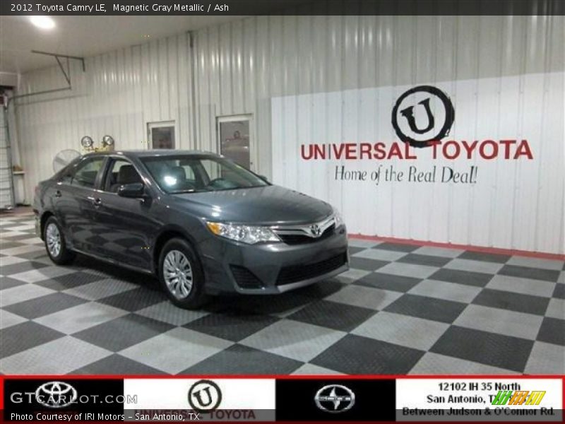 Magnetic Gray Metallic / Ash 2012 Toyota Camry LE