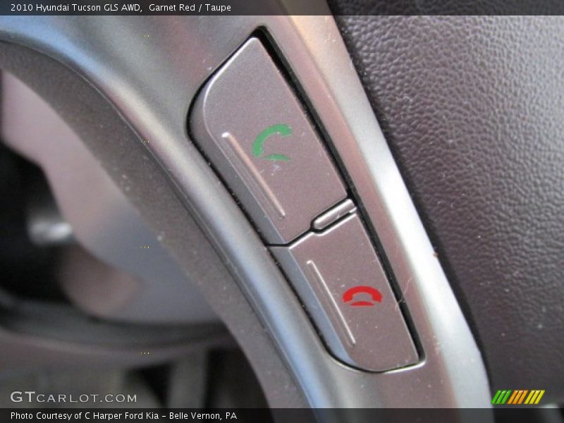 Garnet Red / Taupe 2010 Hyundai Tucson GLS AWD