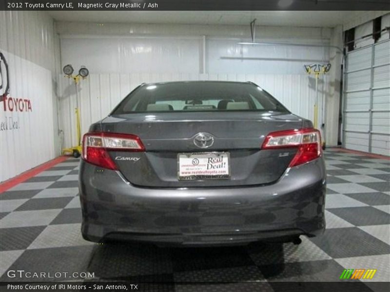 Magnetic Gray Metallic / Ash 2012 Toyota Camry LE