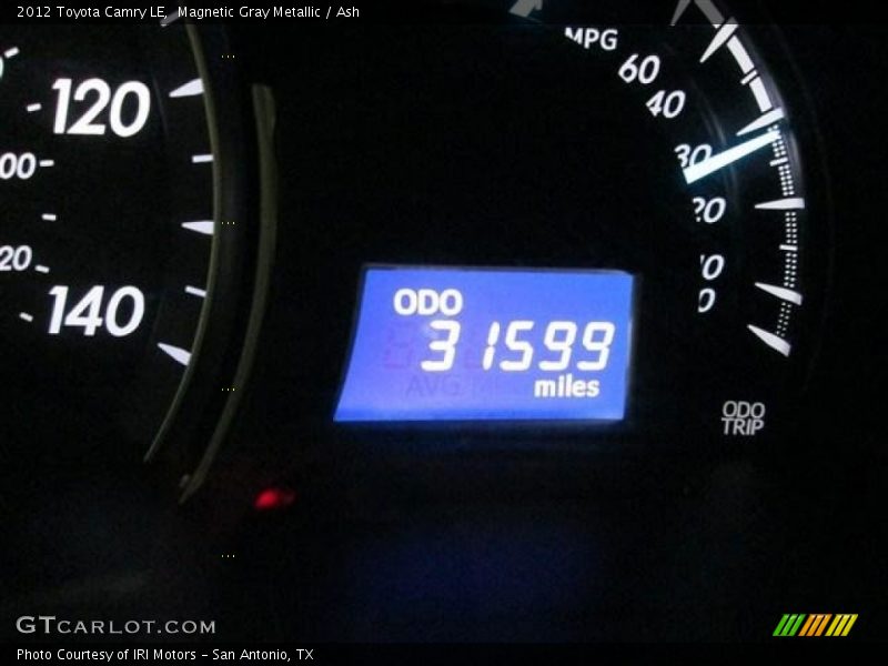 Magnetic Gray Metallic / Ash 2012 Toyota Camry LE