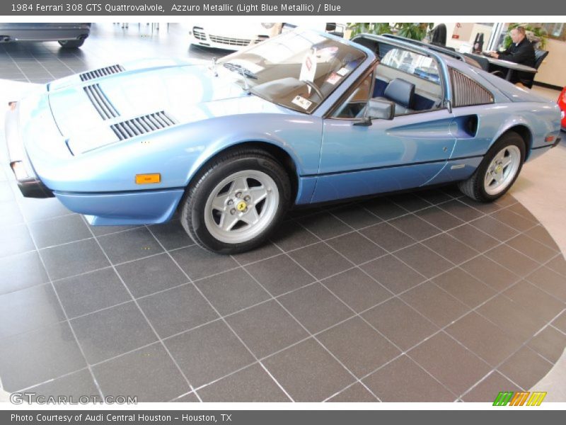 Azzuro Metallic (Light Blue Metallic) / Blue 1984 Ferrari 308 GTS Quattrovalvole