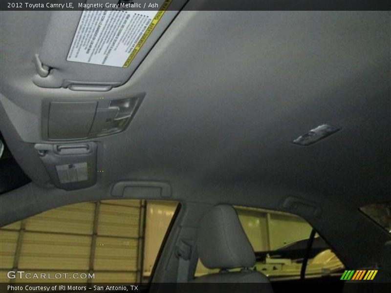Magnetic Gray Metallic / Ash 2012 Toyota Camry LE