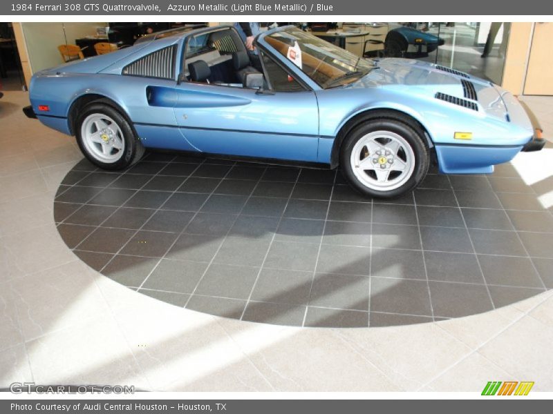 Azzuro Metallic (Light Blue Metallic) / Blue 1984 Ferrari 308 GTS Quattrovalvole