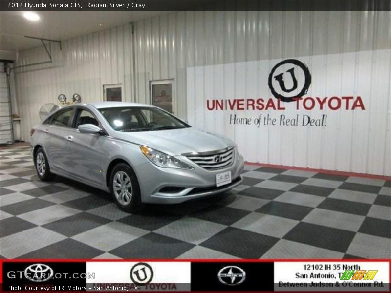 Radiant Silver / Gray 2012 Hyundai Sonata GLS