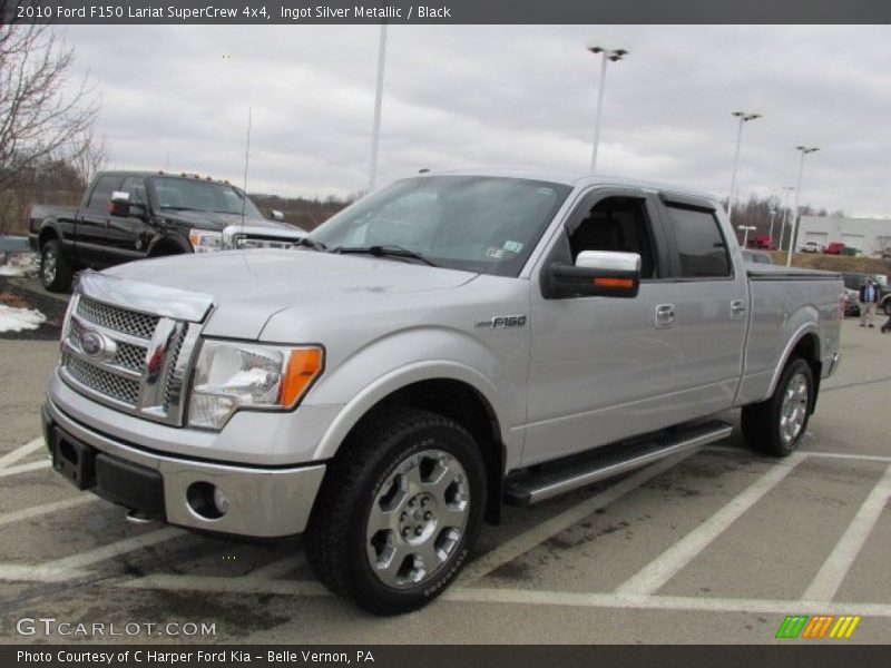 Ingot Silver Metallic / Black 2010 Ford F150 Lariat SuperCrew 4x4