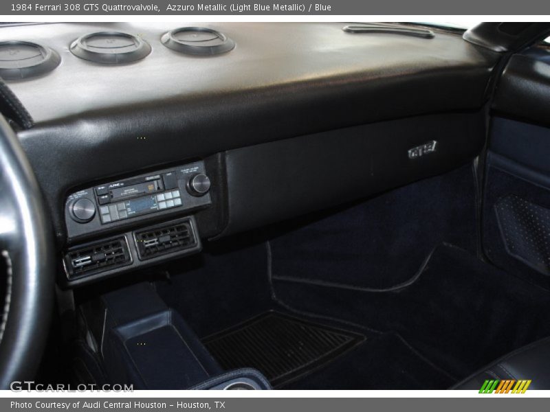 Azzuro Metallic (Light Blue Metallic) / Blue 1984 Ferrari 308 GTS Quattrovalvole