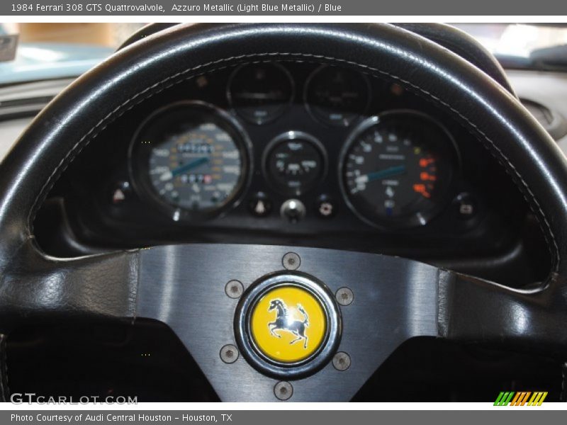 Azzuro Metallic (Light Blue Metallic) / Blue 1984 Ferrari 308 GTS Quattrovalvole