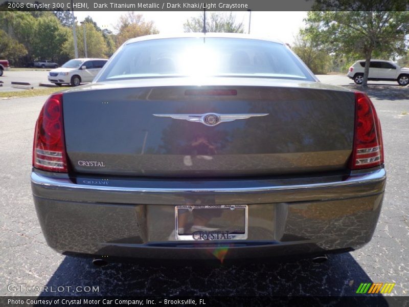 Dark Titanium Metallic / Dark Khaki/Light Graystone 2008 Chrysler 300 C HEMI