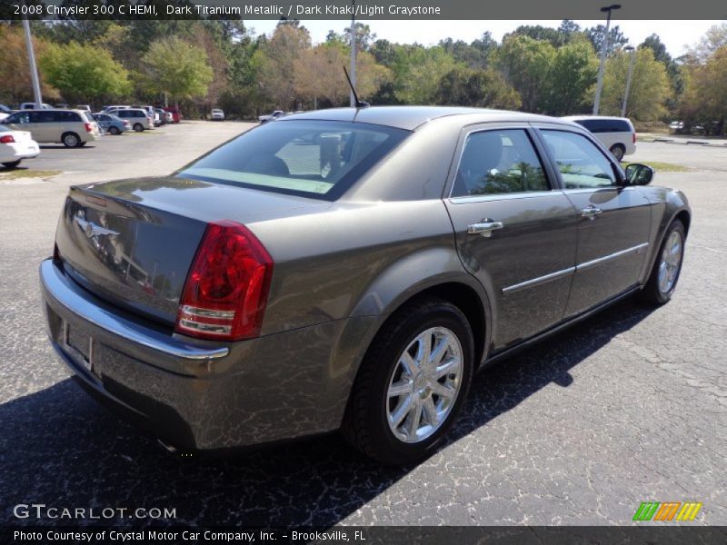 Dark Titanium Metallic / Dark Khaki/Light Graystone 2008 Chrysler 300 C HEMI