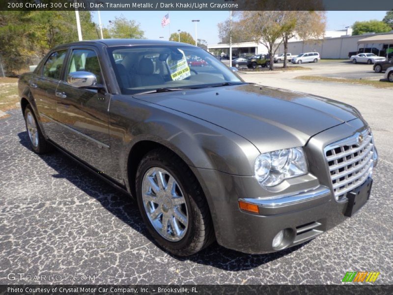 Dark Titanium Metallic / Dark Khaki/Light Graystone 2008 Chrysler 300 C HEMI