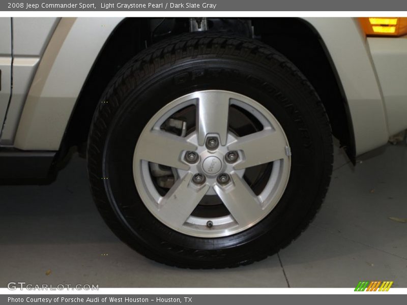 Light Graystone Pearl / Dark Slate Gray 2008 Jeep Commander Sport