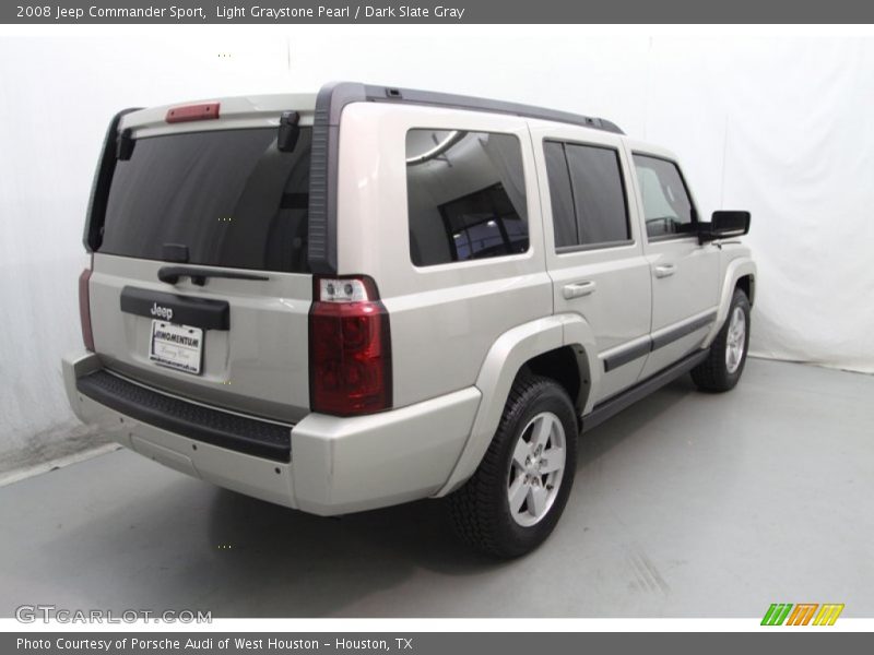 Light Graystone Pearl / Dark Slate Gray 2008 Jeep Commander Sport