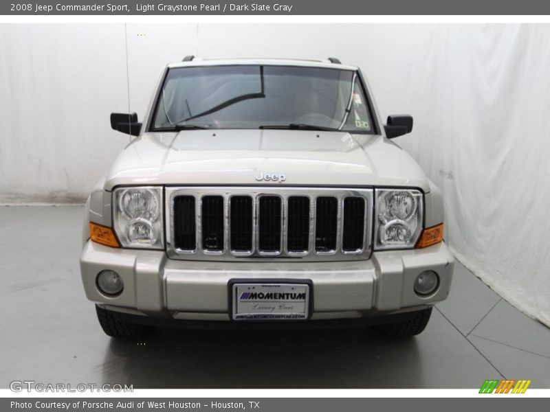 Light Graystone Pearl / Dark Slate Gray 2008 Jeep Commander Sport