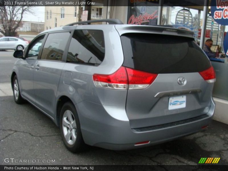 Silver Sky Metallic / Light Gray 2011 Toyota Sienna LE