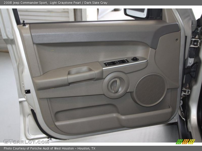 Light Graystone Pearl / Dark Slate Gray 2008 Jeep Commander Sport