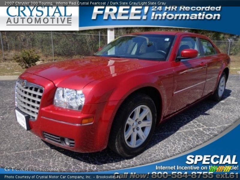 Inferno Red Crystal Pearlcoat / Dark Slate Gray/Light Slate Gray 2007 Chrysler 300 Touring